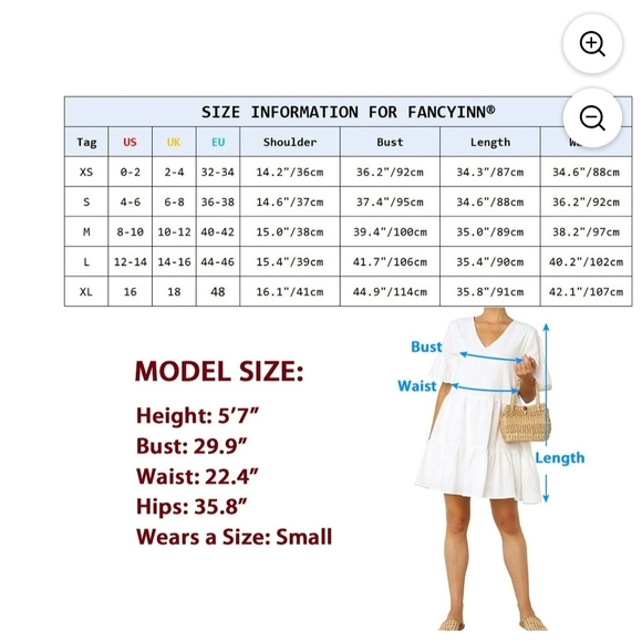 Fancyinn Light Yellow V-Neck Dress With Pockets - Picture 5 of 6